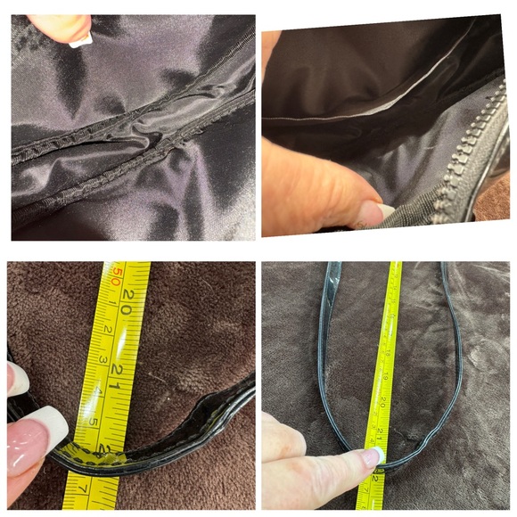 Cute black patent corset heart crossbody bag - Picture 3 of 4